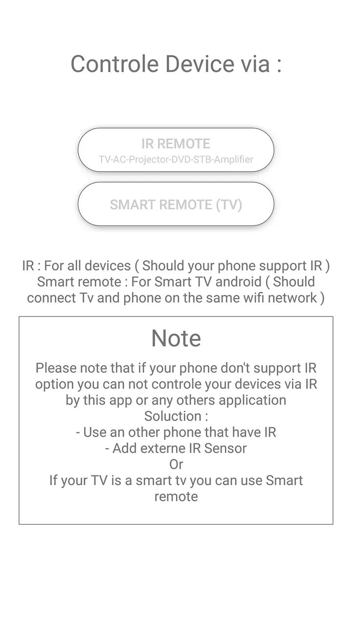 Universal remote control for T | Indus Appstore | Screenshot