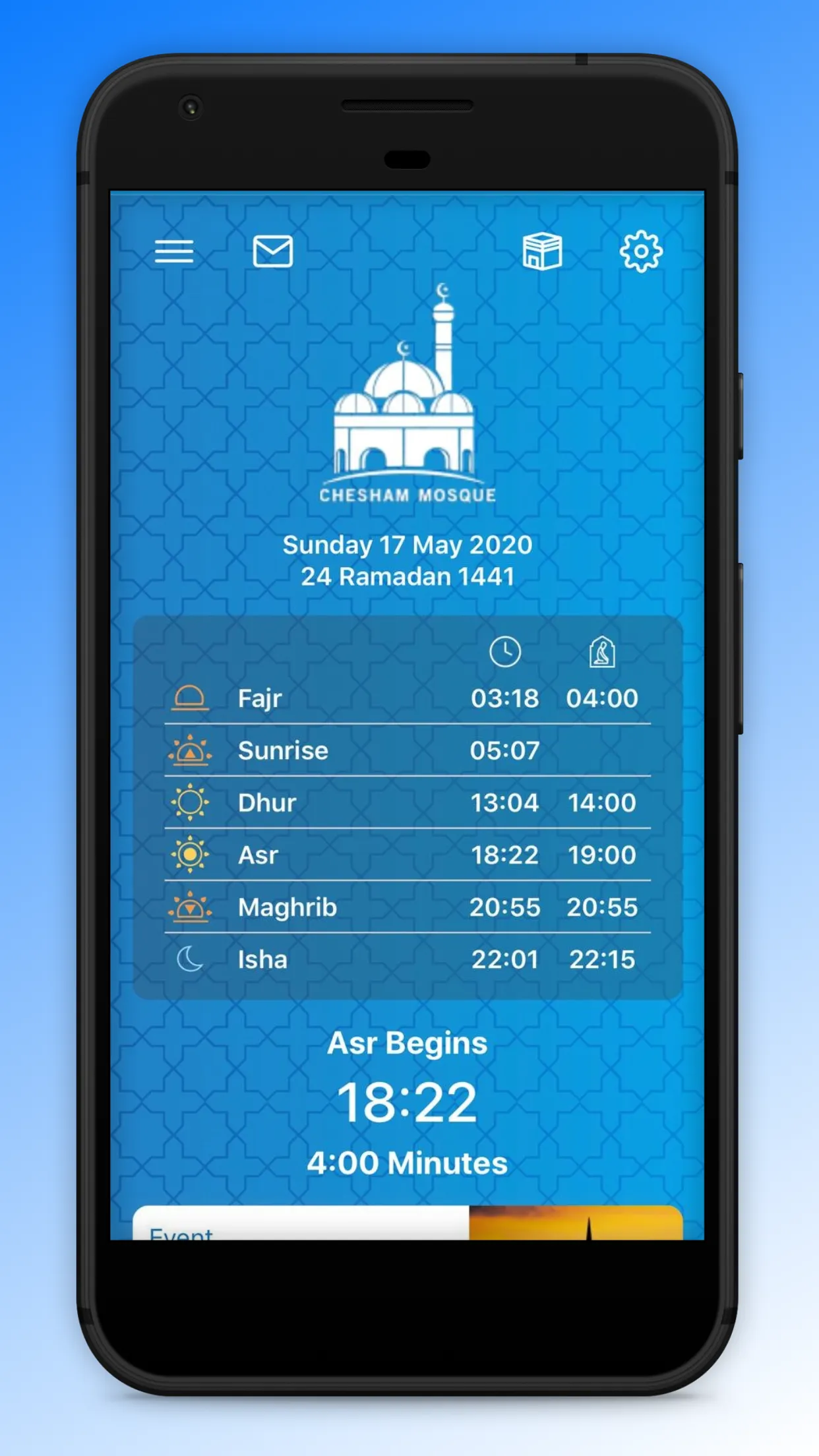 Chesham Mosque | Indus Appstore | Screenshot