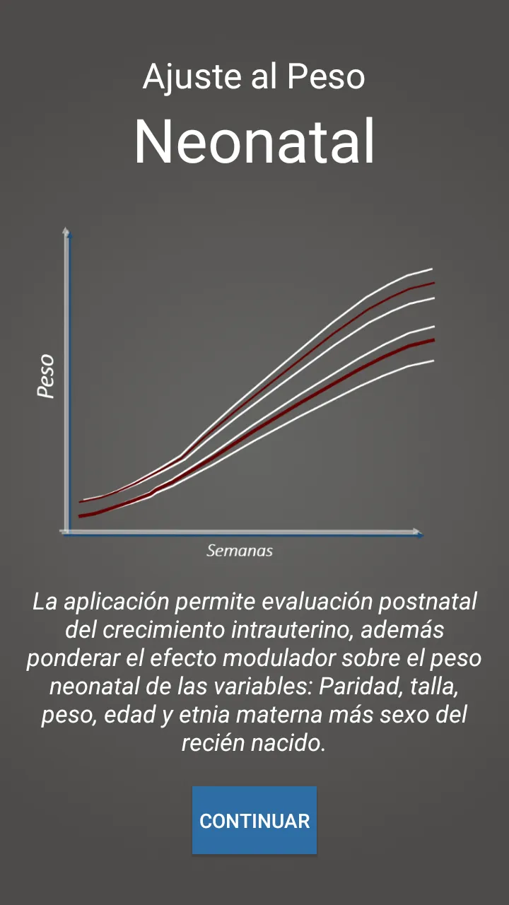 Ajuste Peso Recién Nacido | Indus Appstore | Screenshot