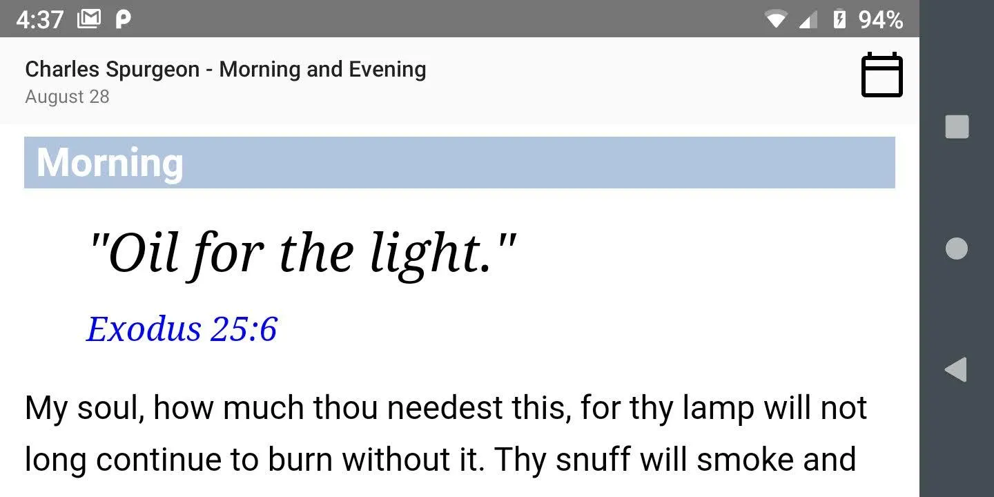 Spurgeon - Morning and Evening | Indus Appstore | Screenshot