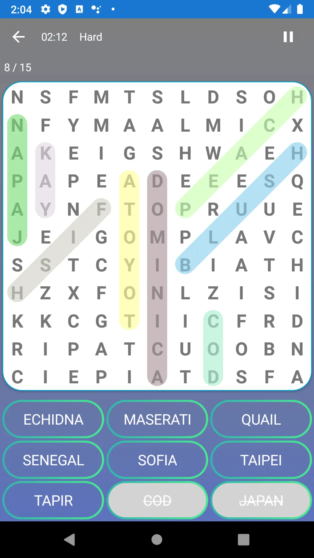 FIND WORDS - OFFLINE WORD SEEK | Indus Appstore | Screenshot