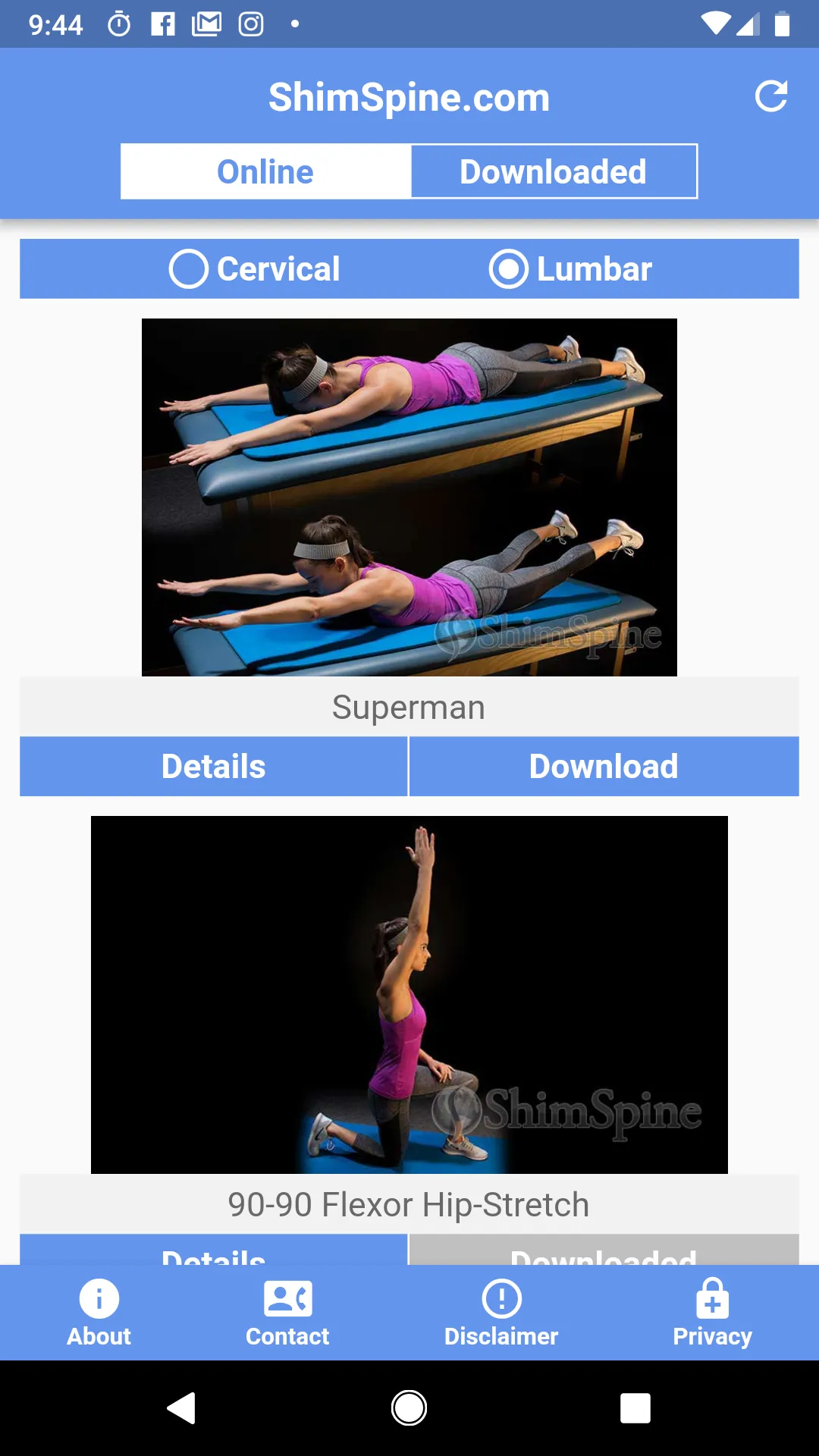 ShimSpine Back and Neck Exerci | Indus Appstore | Screenshot