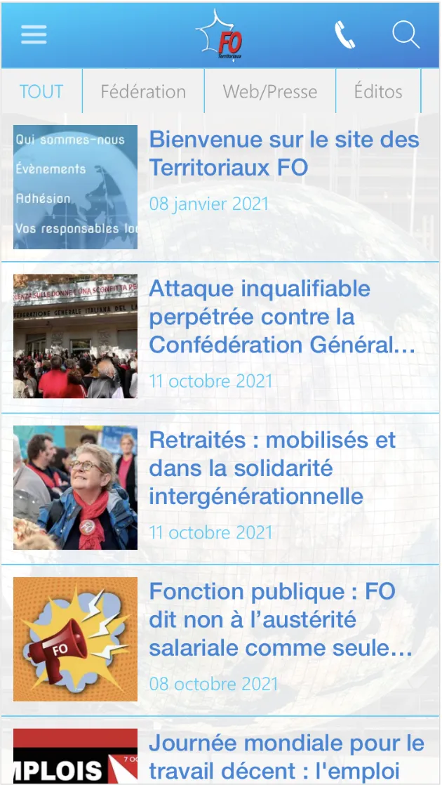 FO Territoriaux | Indus Appstore | Screenshot