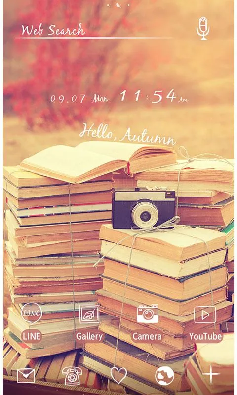 Cute Theme-Autumn Reading- | Indus Appstore | Screenshot