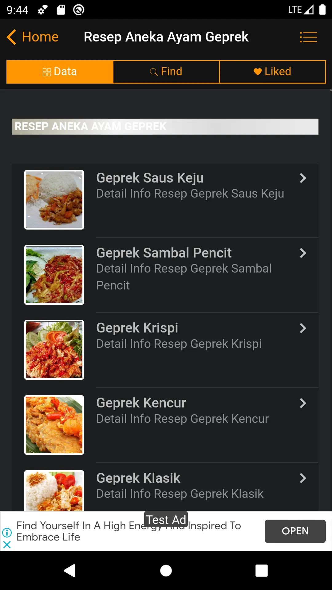 Resep Aneka Ayam Geprek | Indus Appstore | Screenshot