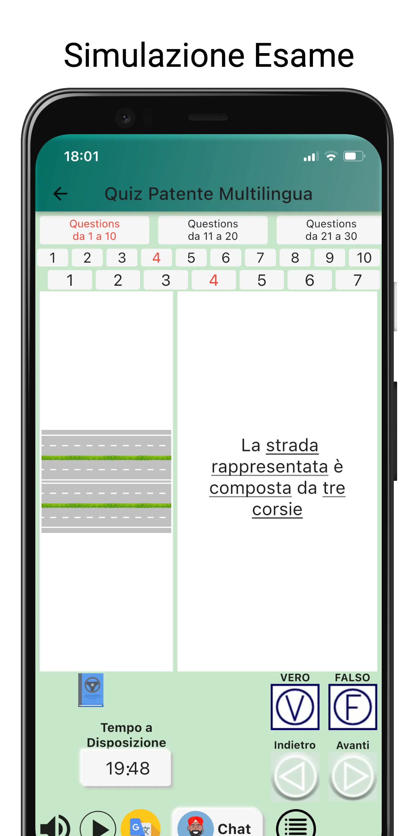 Quiz Patente Multilingua 2024 | Indus Appstore | Screenshot