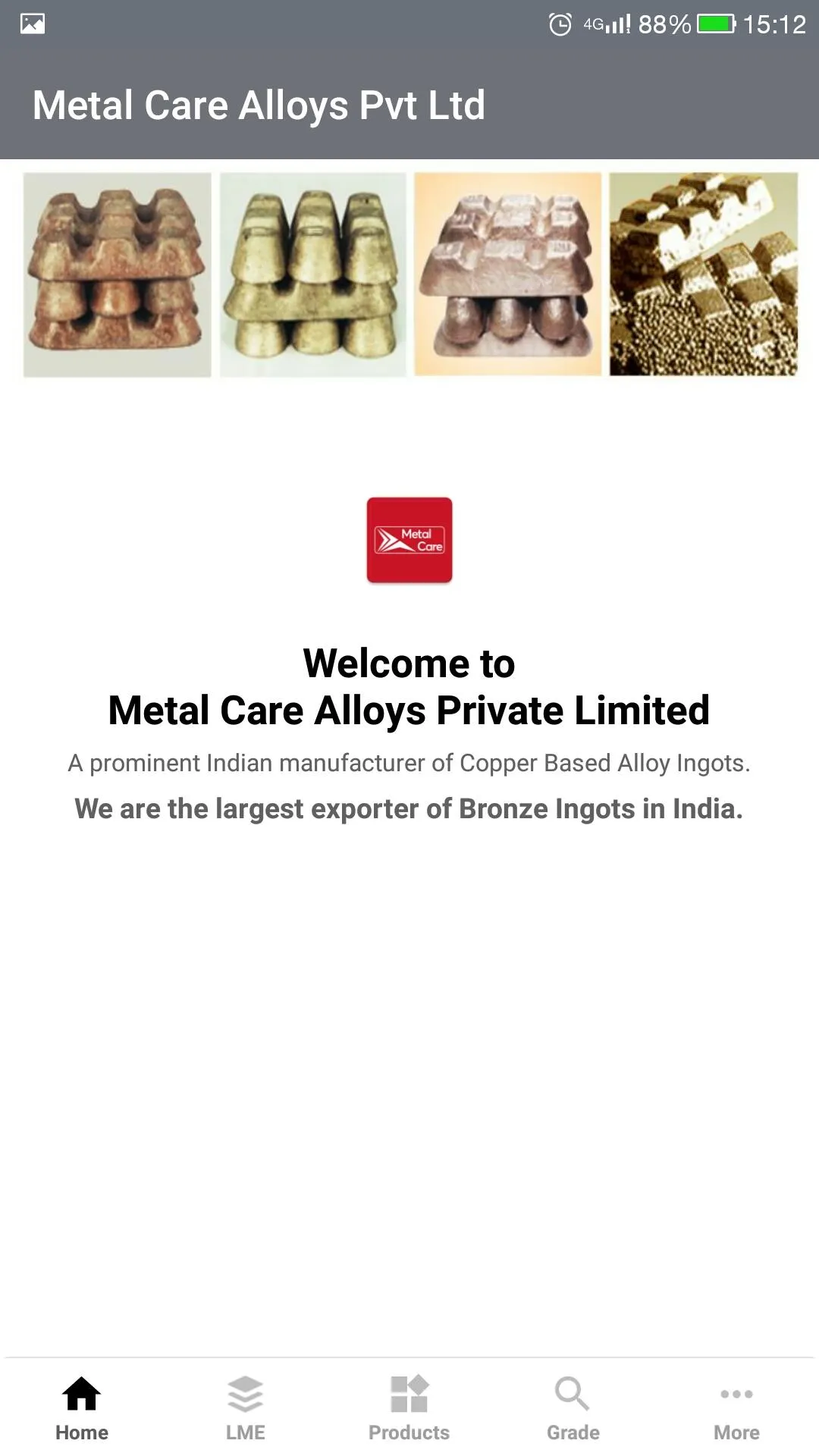 Metal Care - Bronze Ingots | Indus Appstore | Screenshot