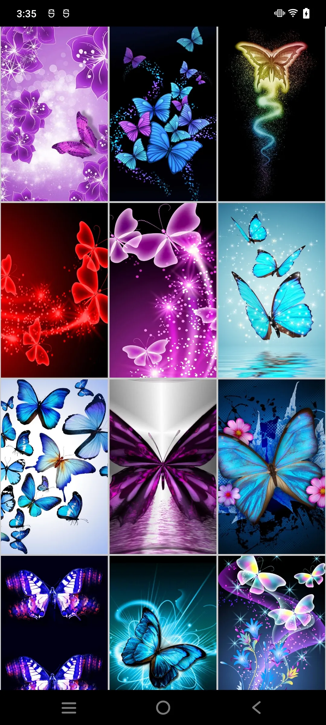 Neon Butterfly Wallpapers | Indus Appstore | Screenshot