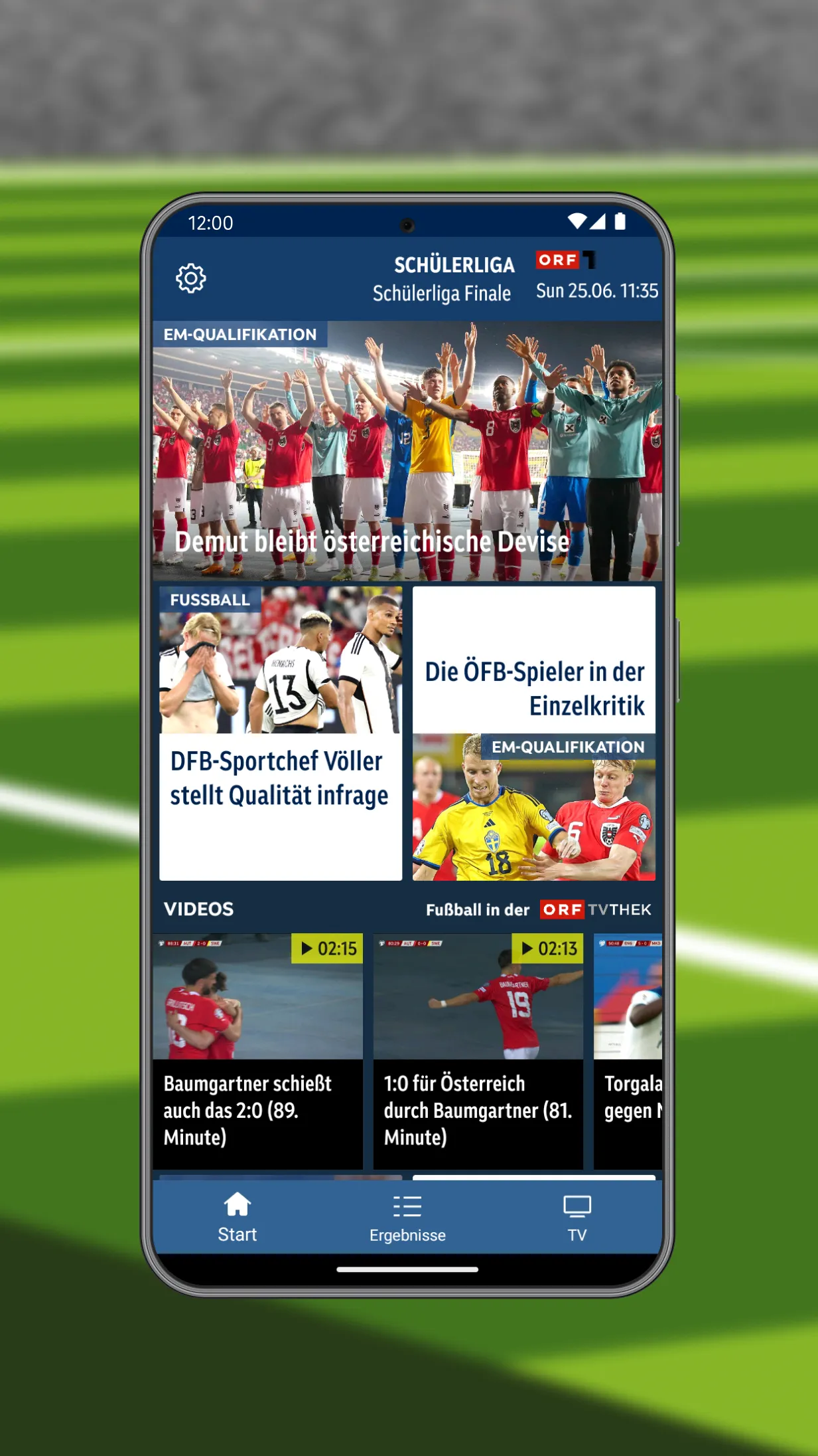 ORF Fußball | Indus Appstore | Screenshot