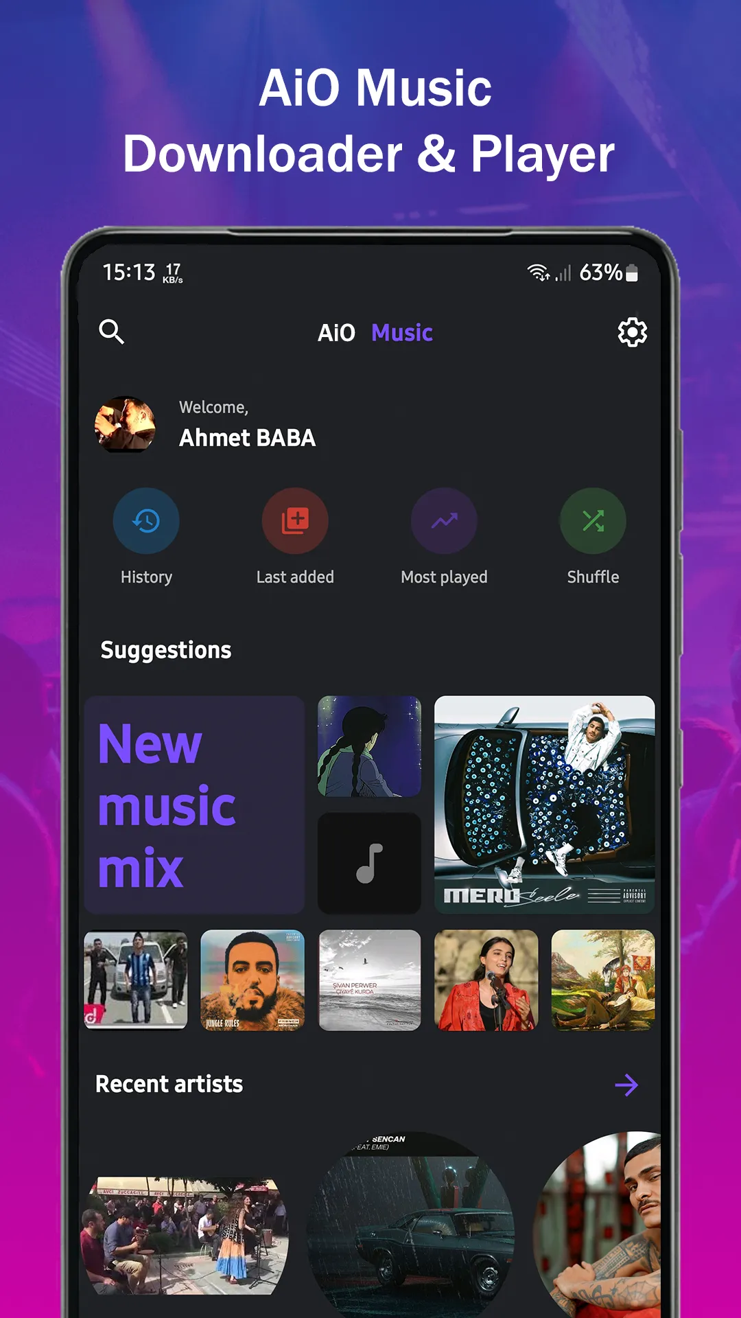 AiO Music Downloader & Player | Indus Appstore | Screenshot