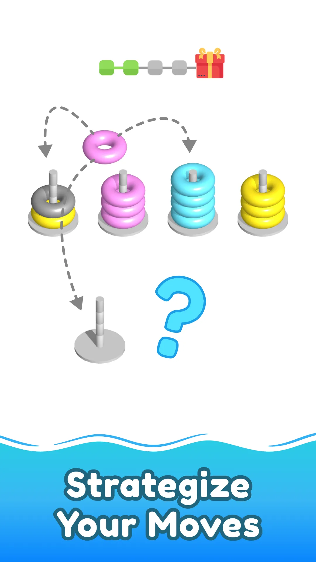 Color Hoop stack: 3D sort game | Indus Appstore | Screenshot