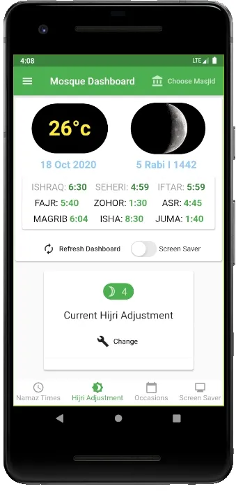 Mosque Dashboard | Indus Appstore | Screenshot