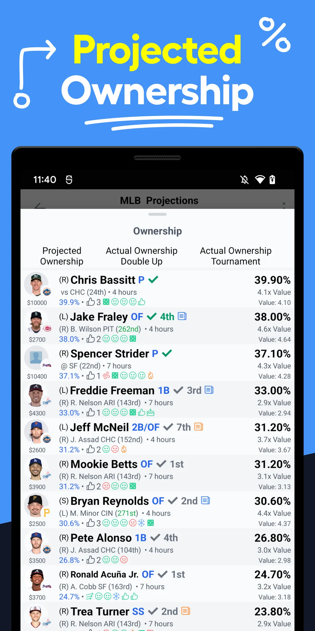 LineStar for FanDuel | Indus Appstore | Screenshot