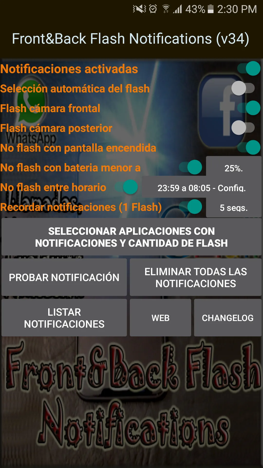 Front&Back Flash Notifications | Indus Appstore | Screenshot