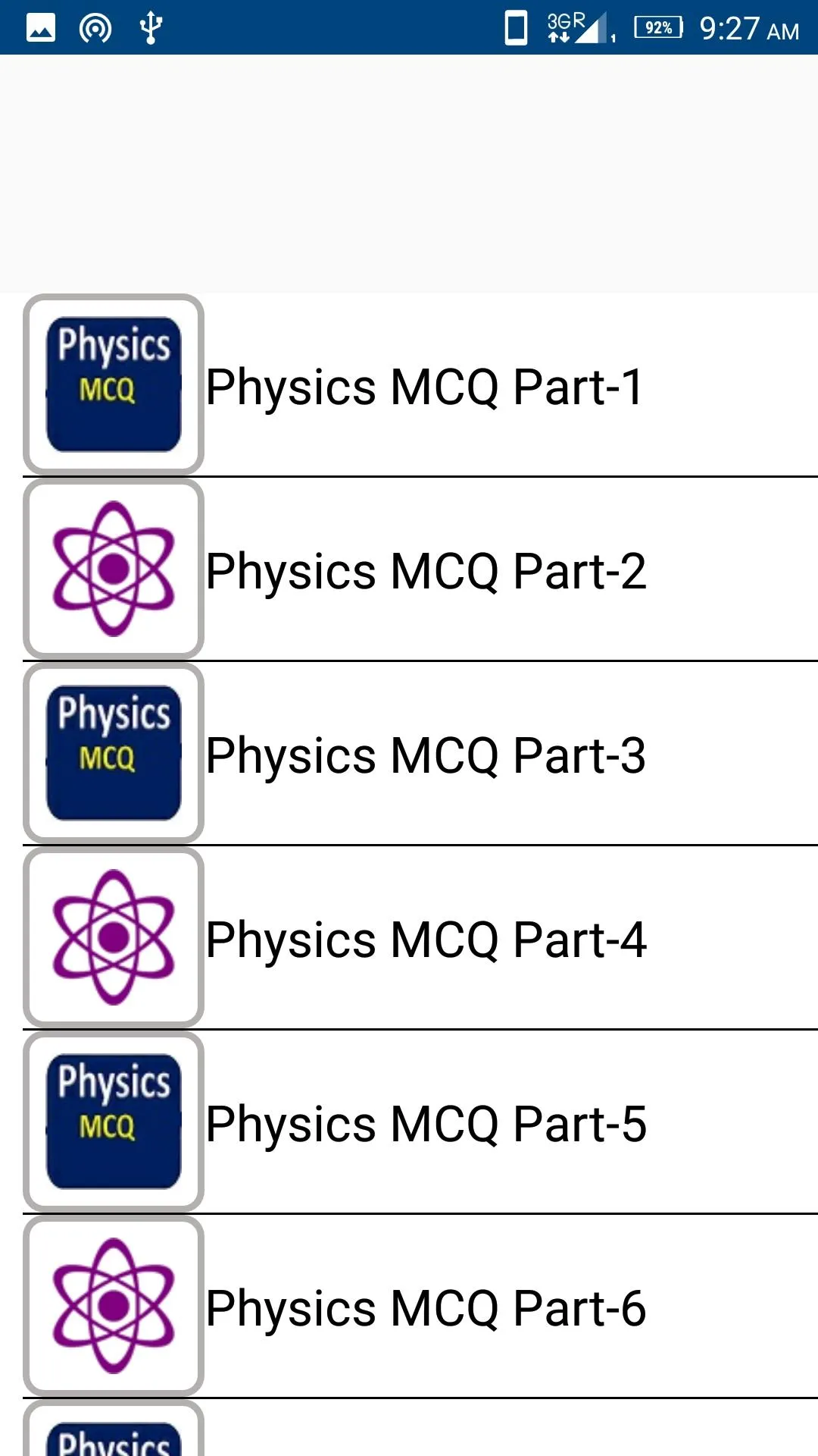 General Science Physics Test | Indus Appstore | Screenshot