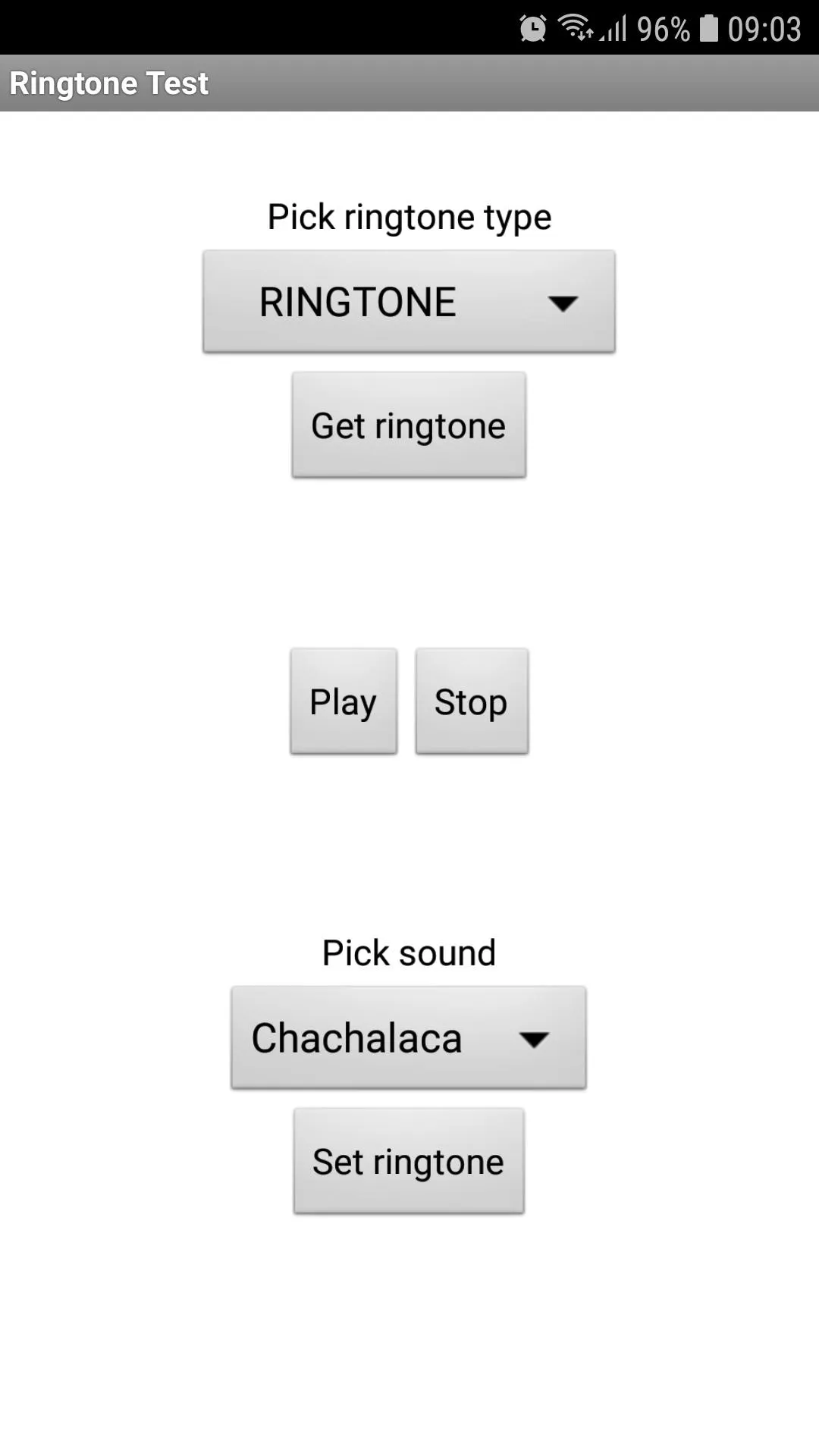 Ringtone Example | Indus Appstore | Screenshot