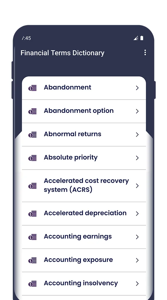 Financial Terms Dictionary | Indus Appstore | Screenshot