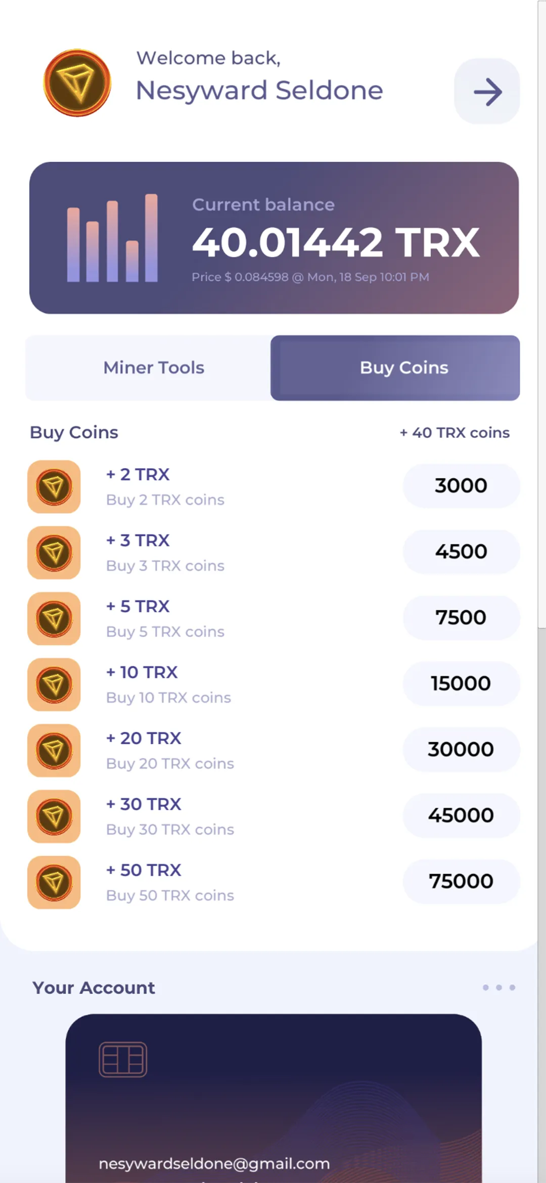 TRX Miner by YDS | Indus Appstore | Screenshot