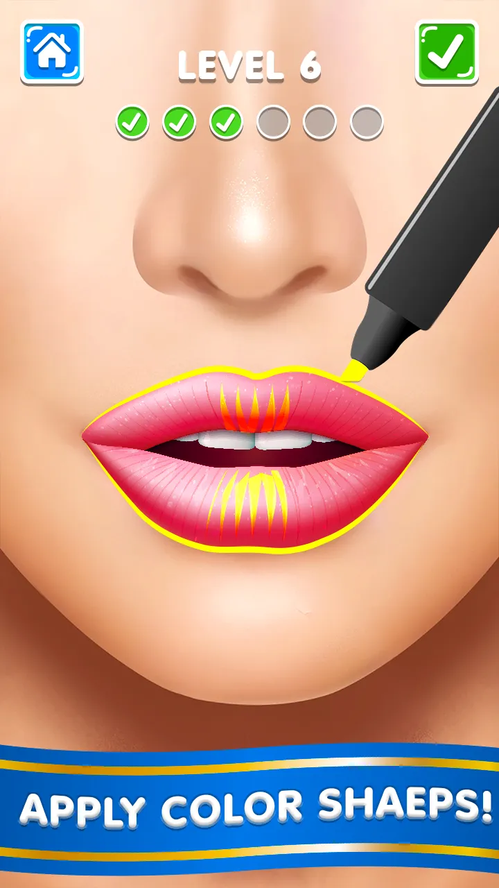 Lipstick Lip Art: Makeup Games | Indus Appstore | Screenshot