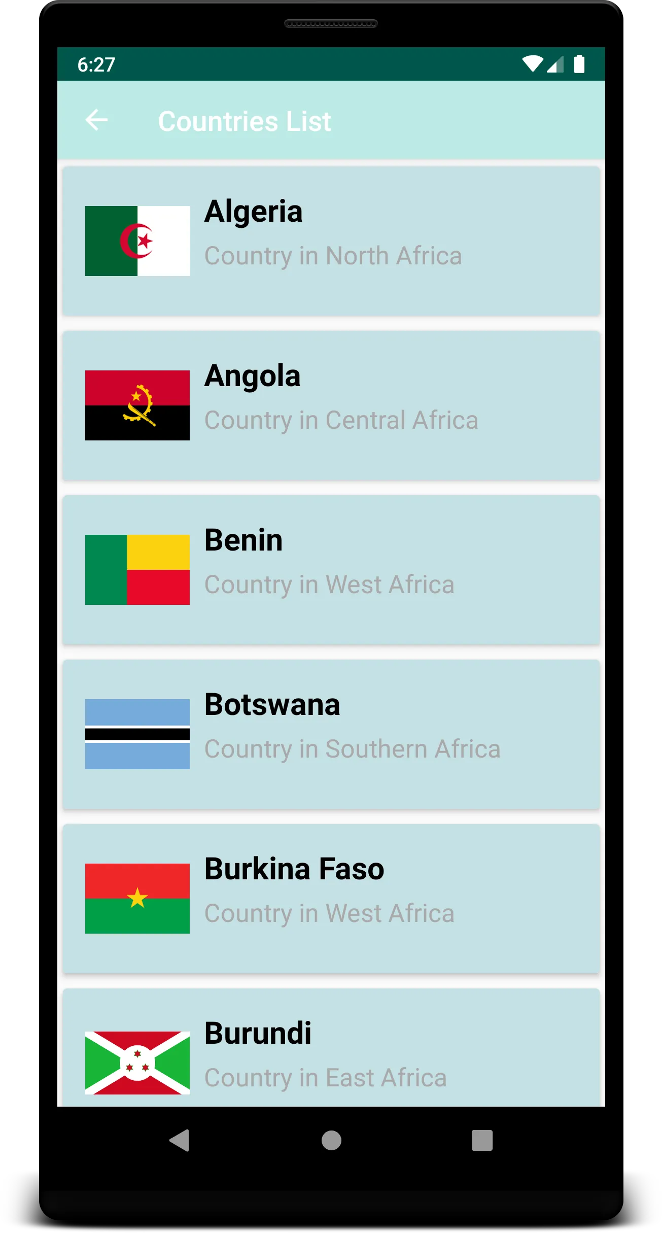 African Countries | Indus Appstore | Screenshot