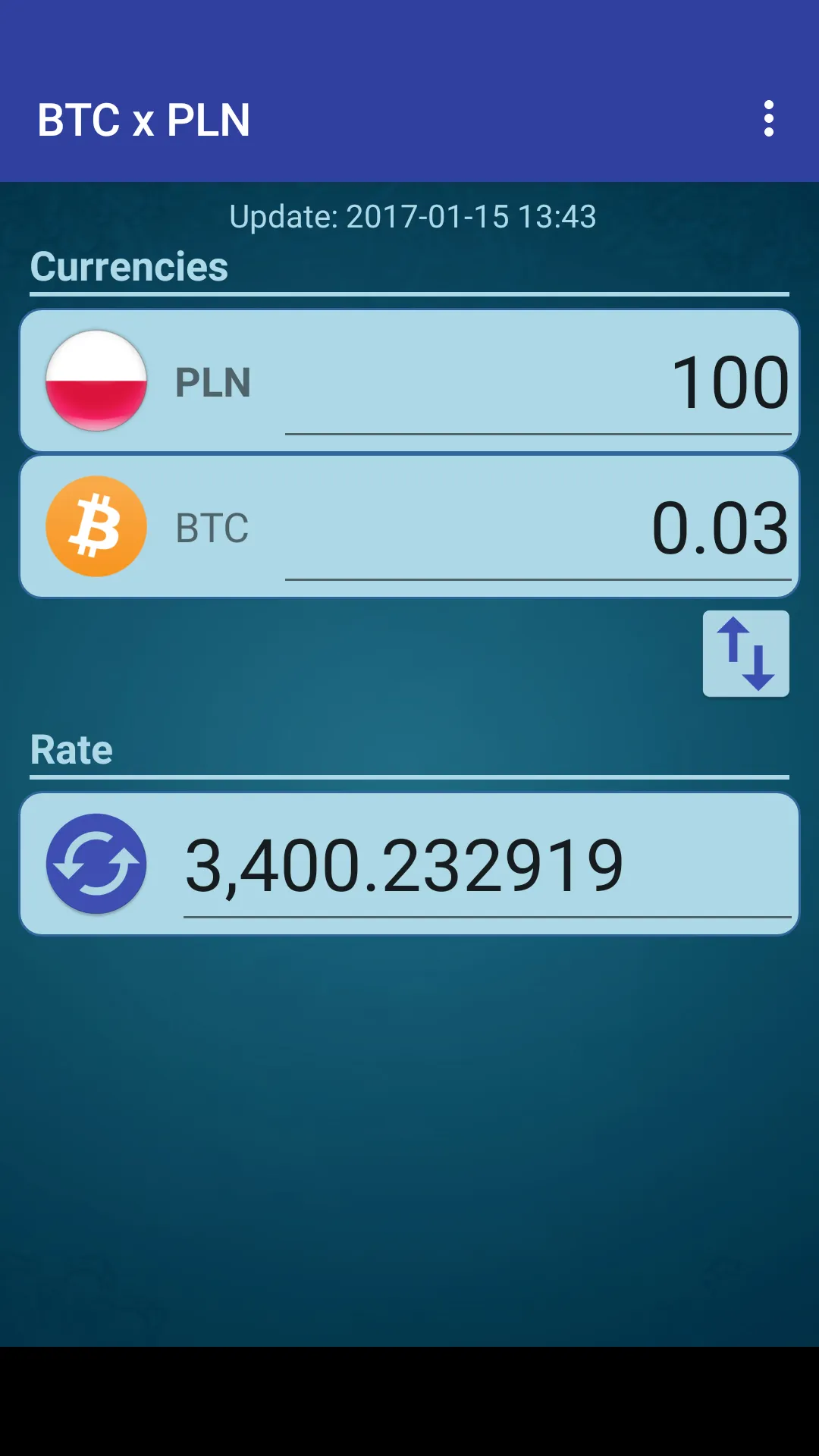 Bitcoin x Polish Zloty | Indus Appstore | Screenshot