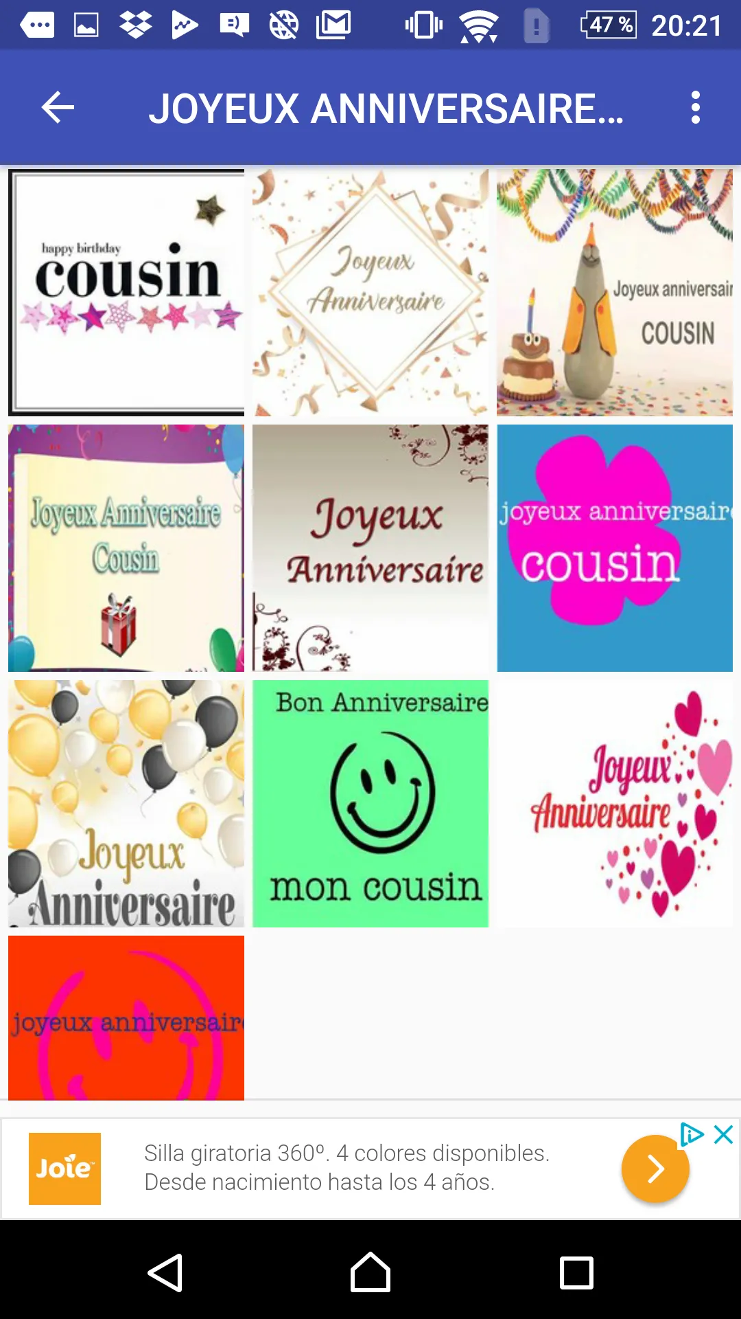 Bon anniversaire à mon cousin | Indus Appstore | Screenshot