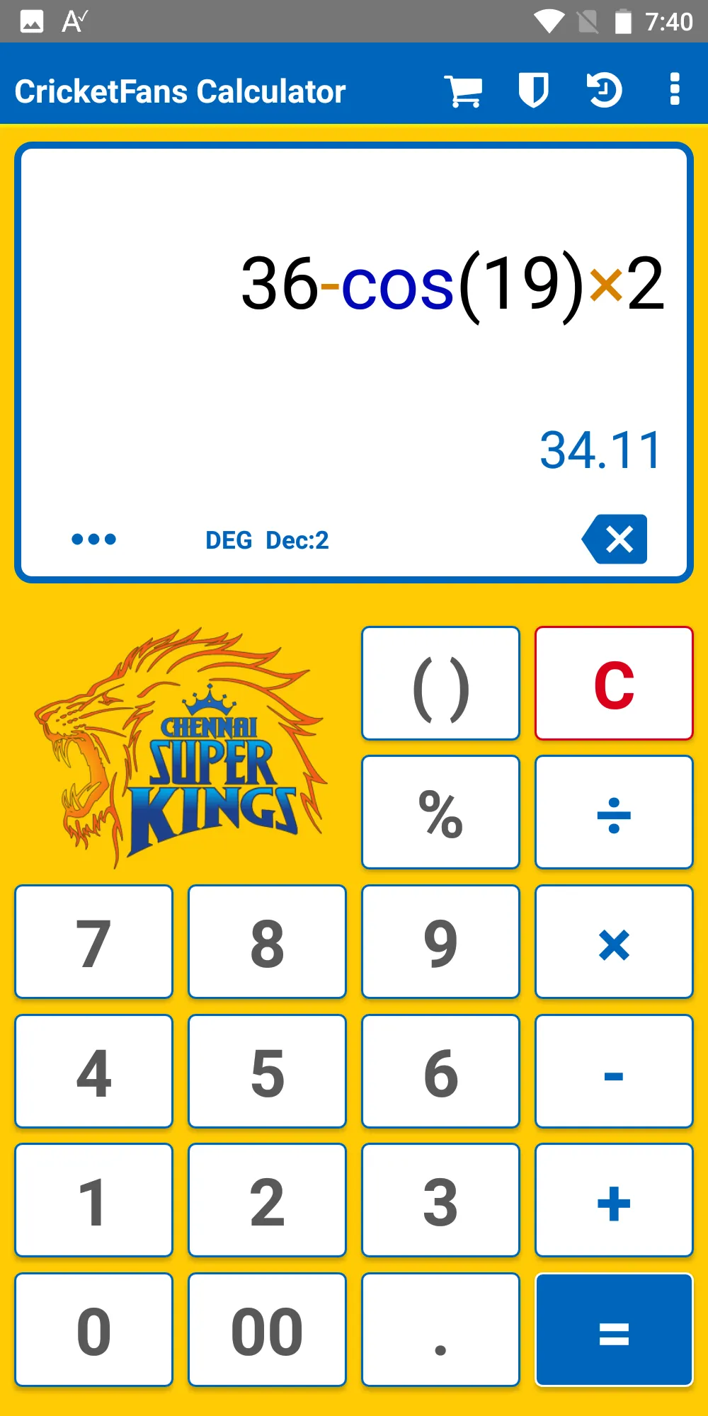 CricketFans Calculator | Indus Appstore | Screenshot