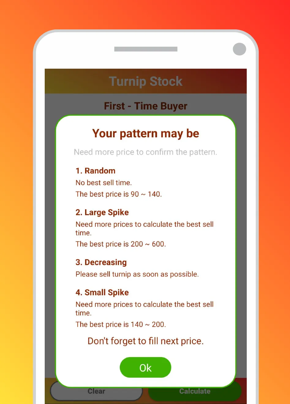 Turnip Stock Calculator: ACNH | Indus Appstore | Screenshot