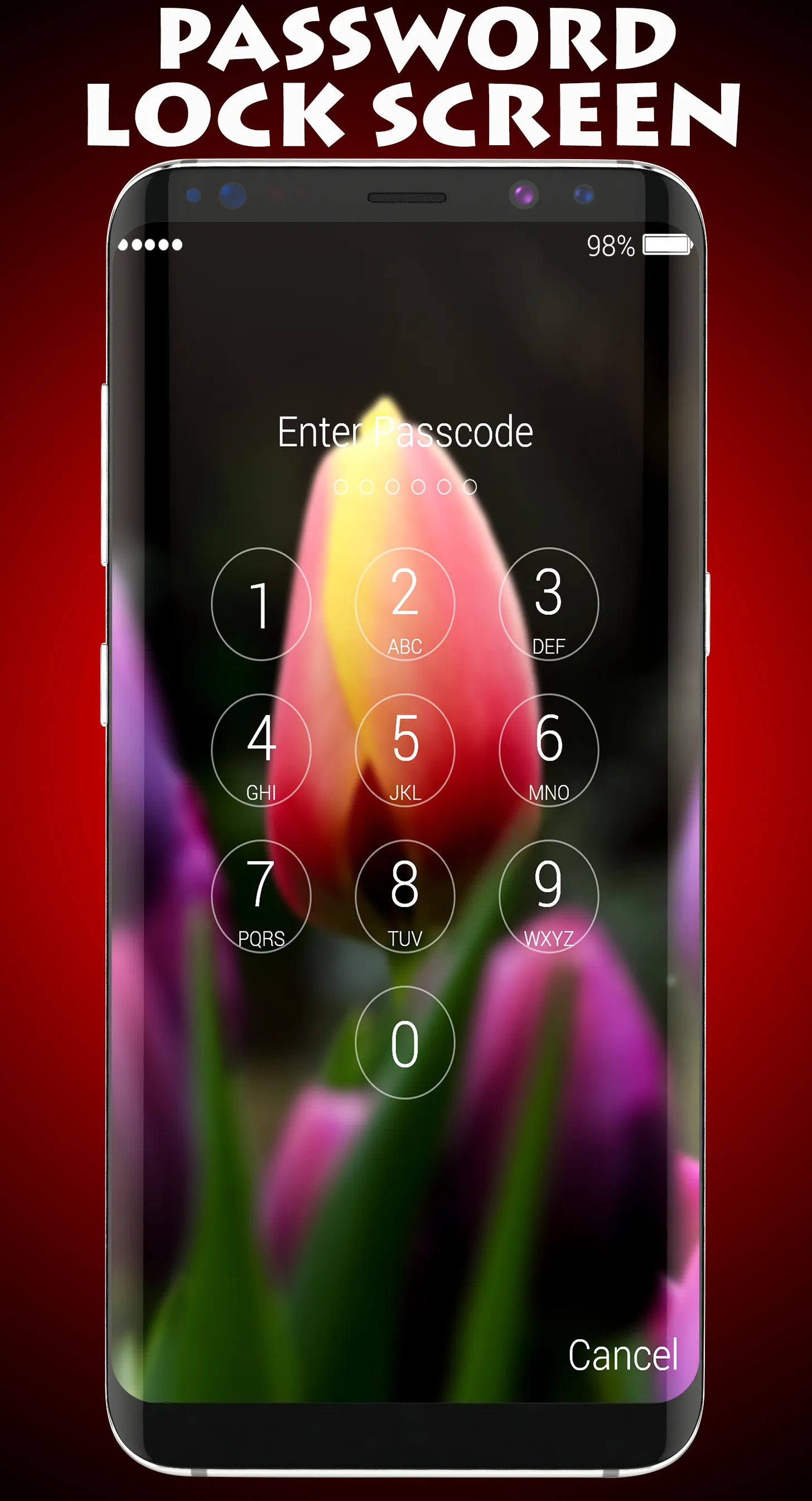 Tulips Lock Screen | Indus Appstore | Screenshot