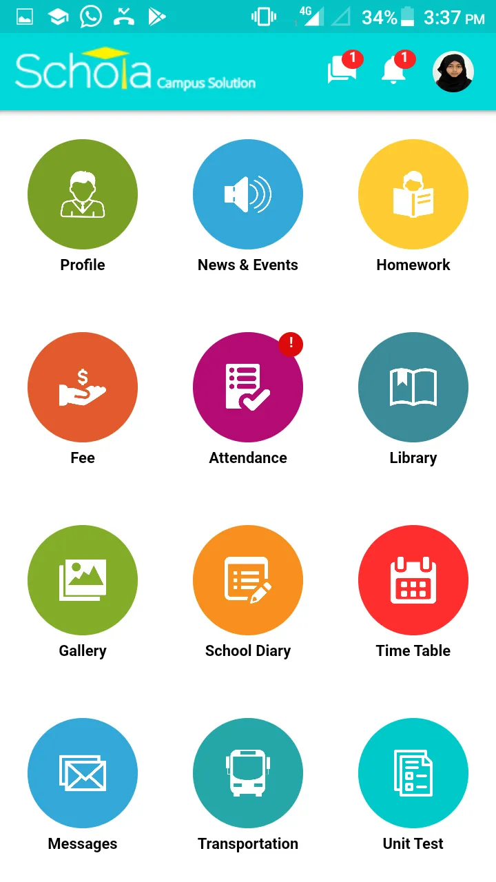 Schola Parent App | Indus Appstore | Screenshot