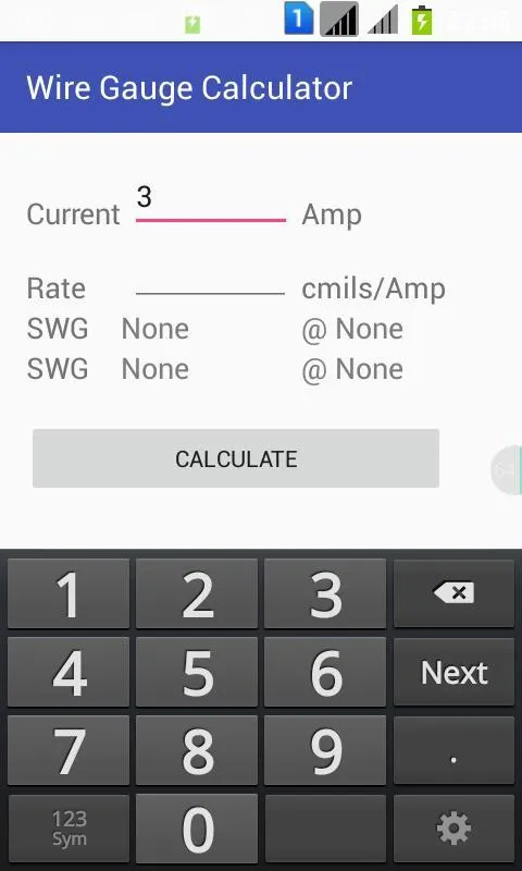 Wire Gauge Calculator | Indus Appstore | Screenshot