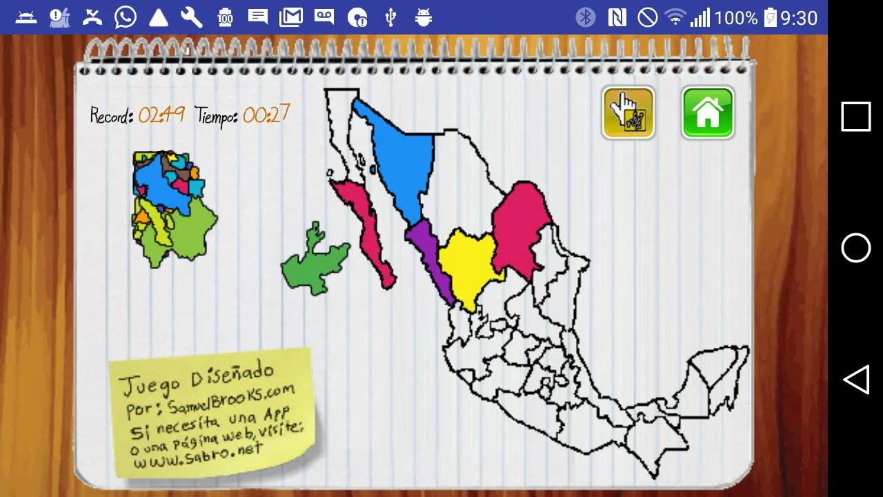 Mapa de Mexico Juego | Indus Appstore | Screenshot