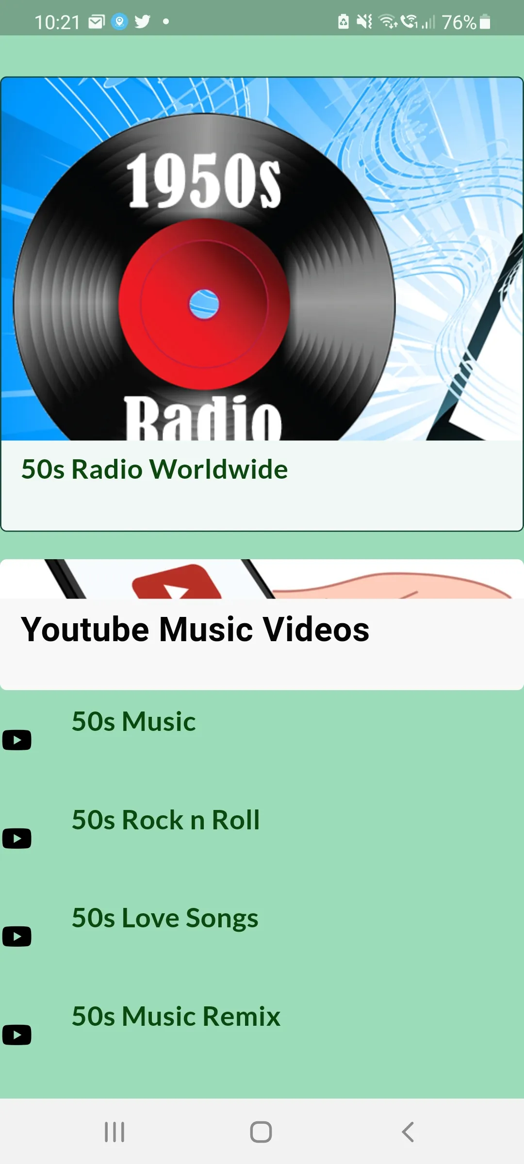 50s Radio Top Fifties Music | Indus Appstore | Screenshot