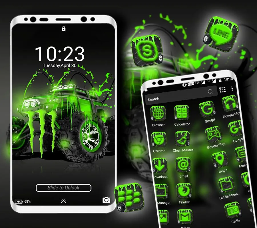 Monster Truck Launcher Theme | Indus Appstore | Screenshot