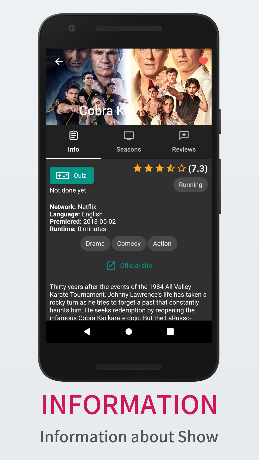 TV Series: Track your TV Shows | Indus Appstore | Screenshot