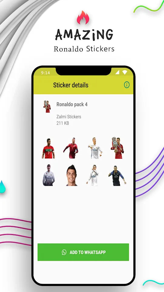 Ronaldo Stickers For Whatsapp  | Indus Appstore | Screenshot