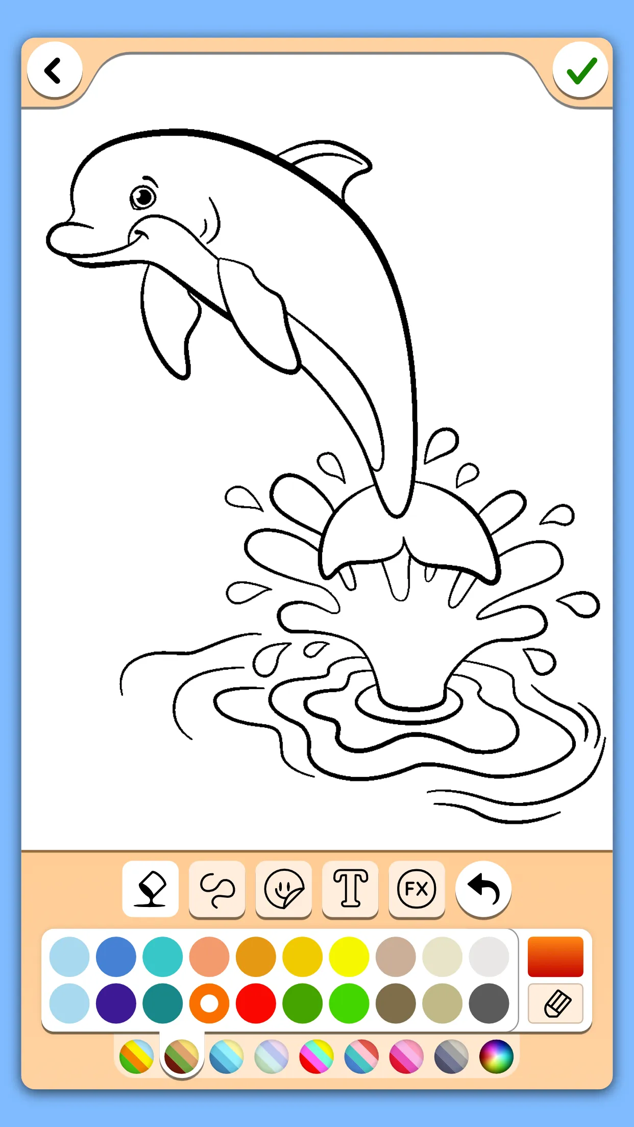 Dolphins coloring pages | Indus Appstore | Screenshot