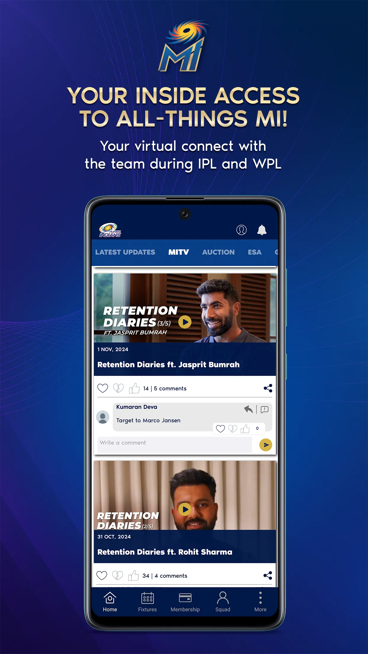 Mumbai Indians Official App | Indus Appstore | Screenshot