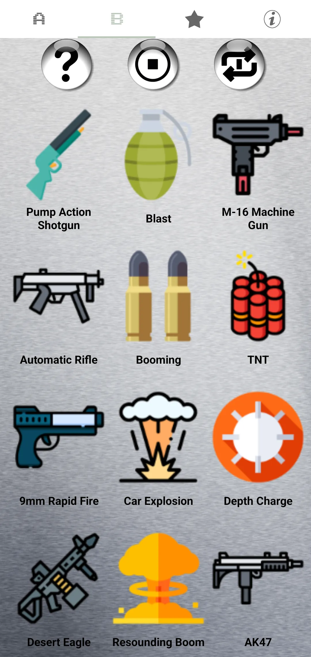 Guns and Explosions Ringtones | Indus Appstore | Screenshot