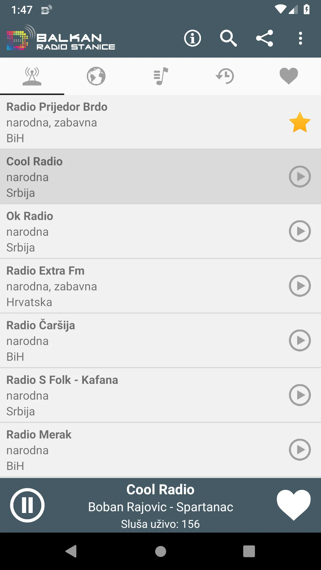 Balkan Radio Stanice | Indus Appstore | Screenshot