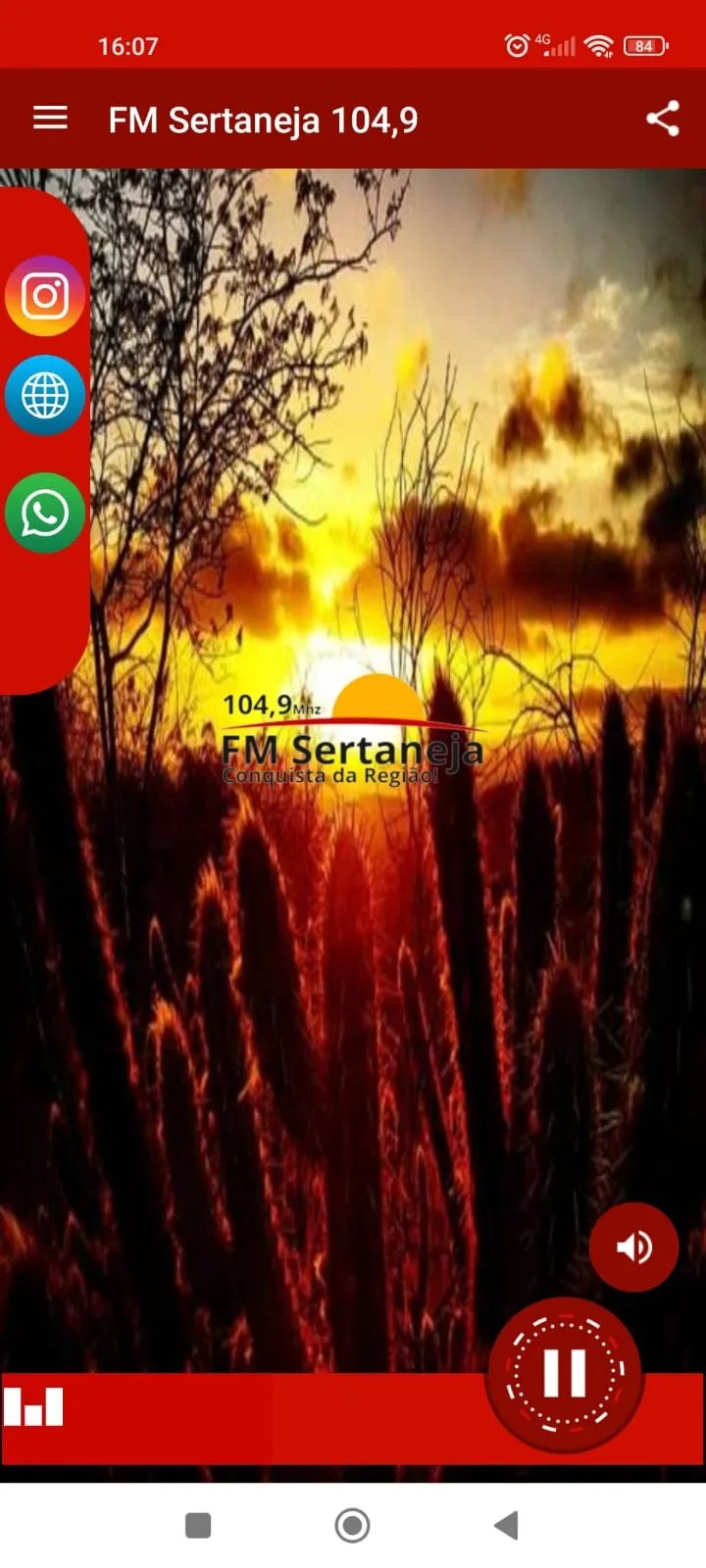 FM Sertaneja 104,9 | Indus Appstore | Screenshot