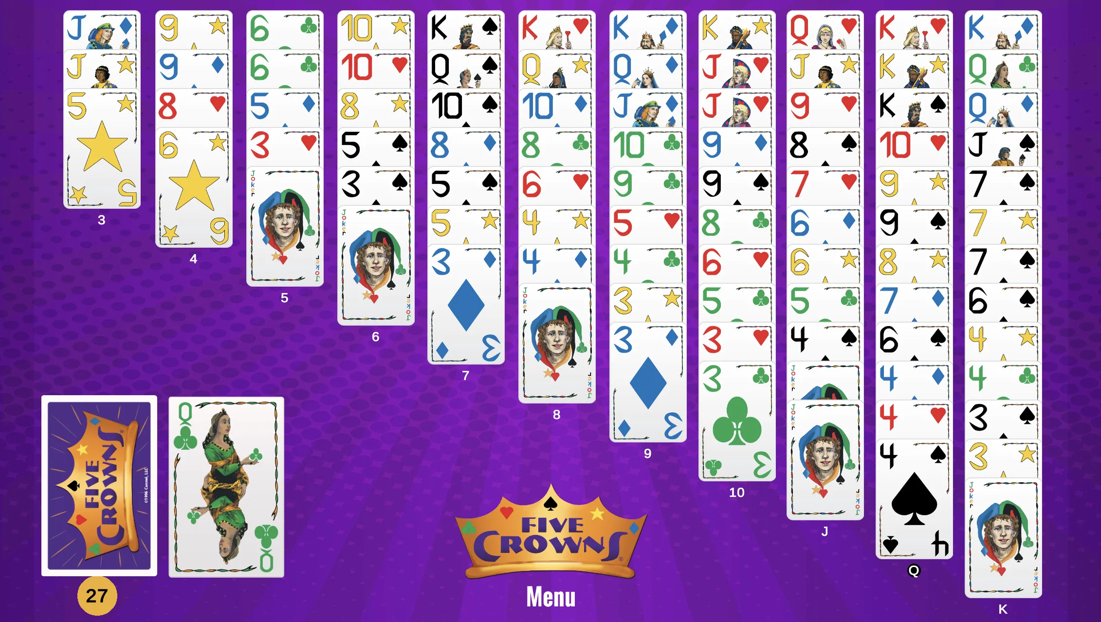 Five Crowns Solitaire | Indus Appstore | Screenshot