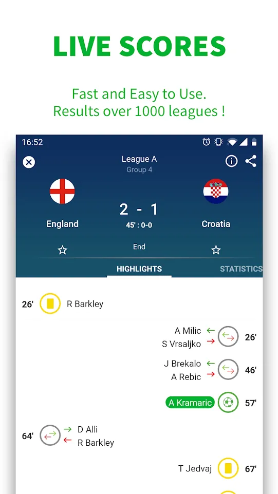 SKORES - Live Football Scores | Indus Appstore | Screenshot