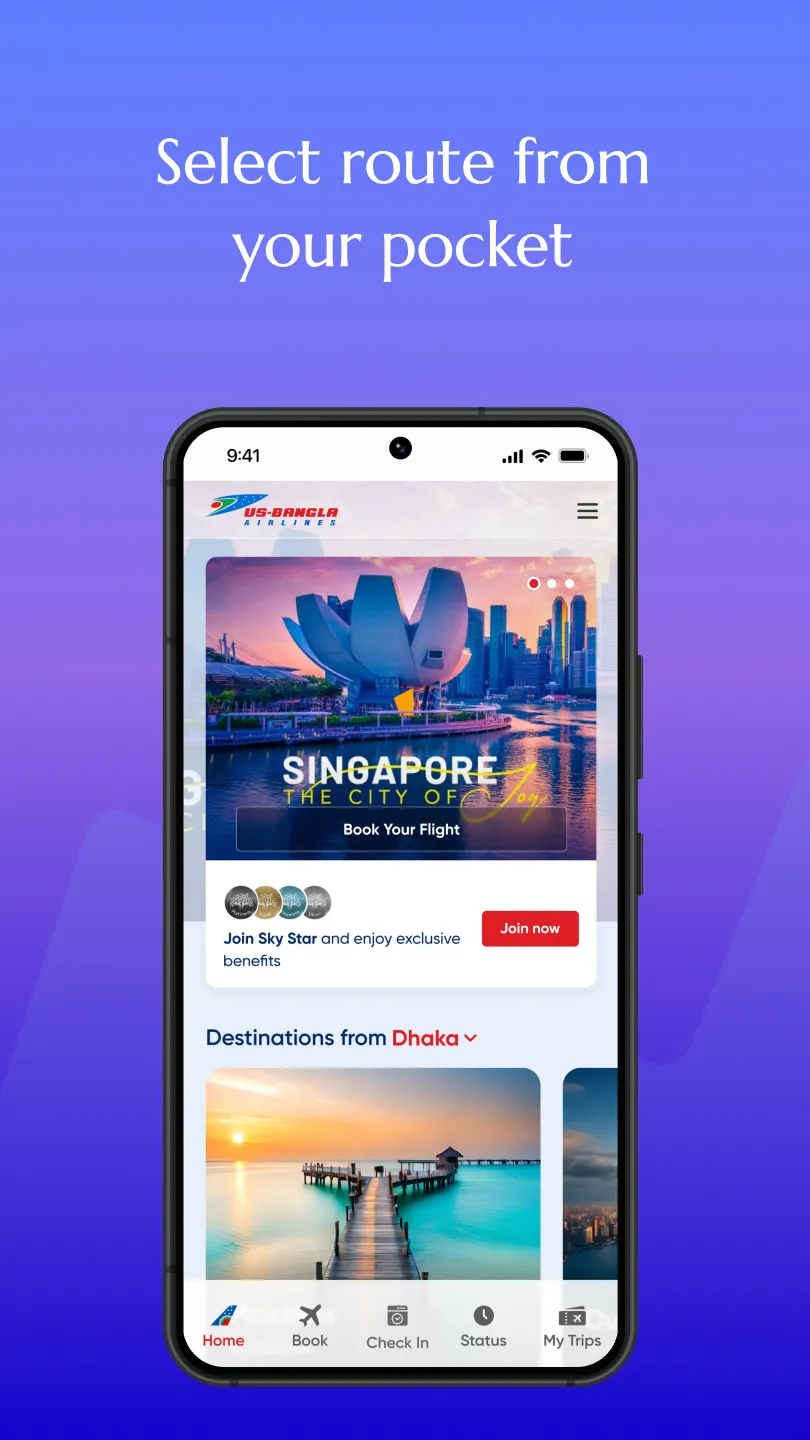 US-Bangla Airlines | Indus Appstore | Screenshot