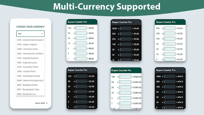 Rupee Counter Pro |All Country | Indus Appstore | Screenshot