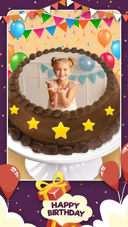 Photo On Birthday Cake | Indus Appstore | Screenshot