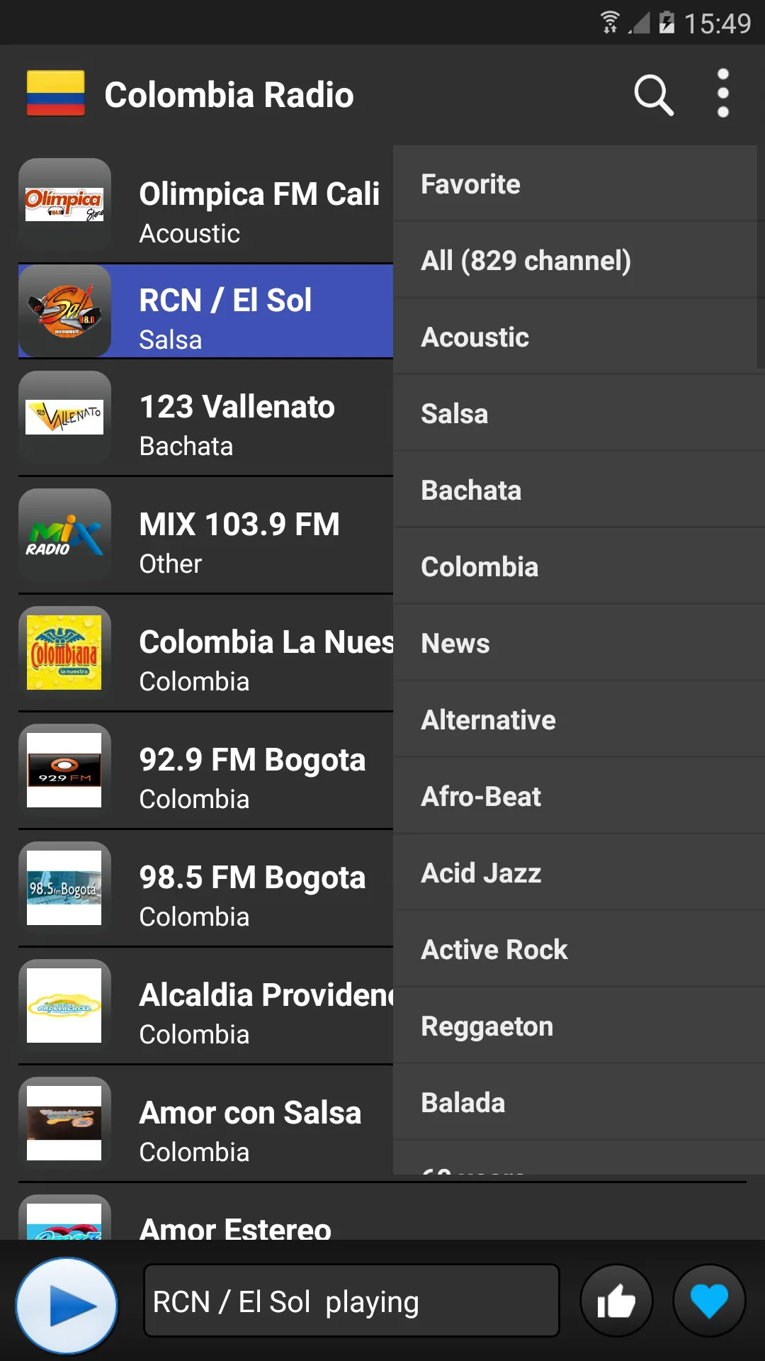 Radio Colombia - AM FM Online | Indus Appstore | Screenshot