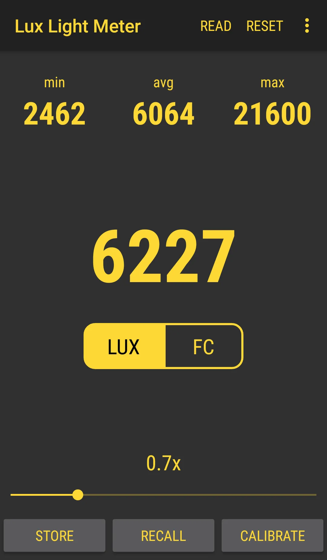 Lux Light Meter Pro | Indus Appstore | Screenshot