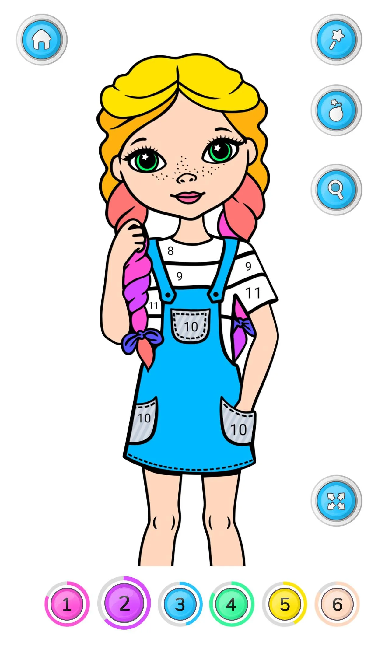 Girls Coloring Book for Girls | Indus Appstore | Screenshot