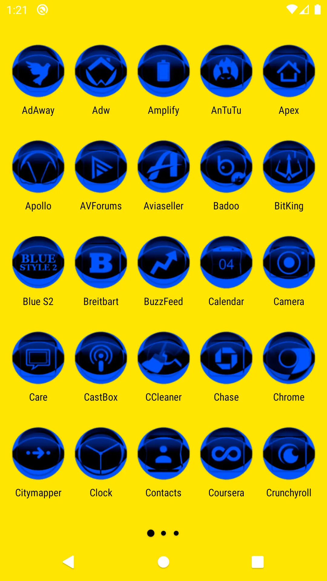 Blue Icon Pack Style 2 | Indus Appstore | Screenshot